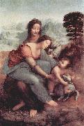 LEONARDO da Vinci Hl. Anna, Maria, Christuskind mit Lamm oil painting artist